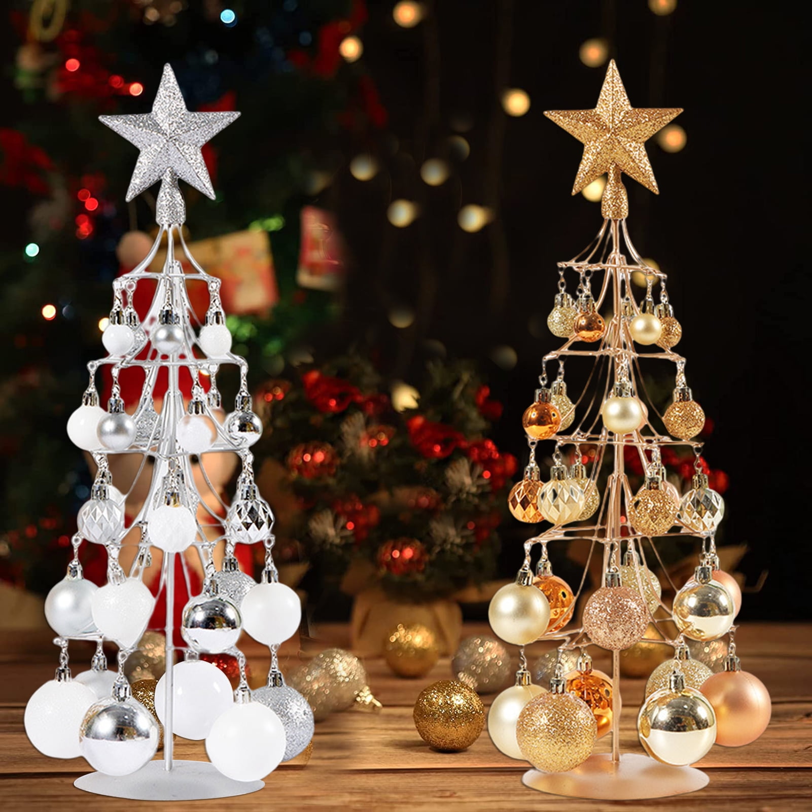 Christmas decorations. Elegant frame of Christmas tree decoratio Stock  Photo by ©Alinamd 272207630
