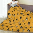 thumbnail image 6 of Honeii Cute Dog Print Fleece Blanket - Throw Blanket for Bed, Sofa, Couch, Camping, and Travel , Microplush Ultra Soft Warm Blanket-40"x30", 6 of 7