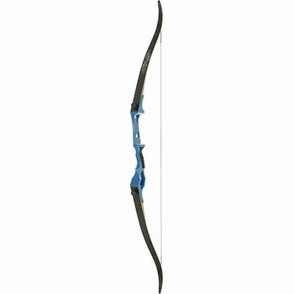 Fin Finder 81184 58 in. Bank Runner Right Hand Recurve Bow, Blue - 35 lbs