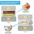 thumbnail image 5 of Plastic Pencil Box Large Capacity Pencil Boxes Clear Boxes with Snap-Tight Lid Stylish Office Supplies Storage Organizer Box Cow Skull and Moon Pattern, 5 of 7