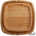 thumbnail image 5 of Belari Bamboo Plate Set - Bamboo Reusable Plates - Square Bamboo Plates - Wood Plates Dinnerware - Bamboo Dinner Plates - Bamboo Dinnerware Set - Eco Friendly Plates, 5 of 5