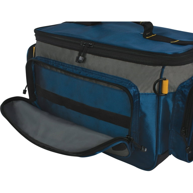 Okeechobee Fats Large Fishing Tackle Bag with 2 Large Lure Box, Blue,  Polyester