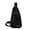Black, variant on Canvas Sling Bag Chest Bag Crossbody Backpack For Hiking Daypack Chest Bag for Women Men (Khaki)