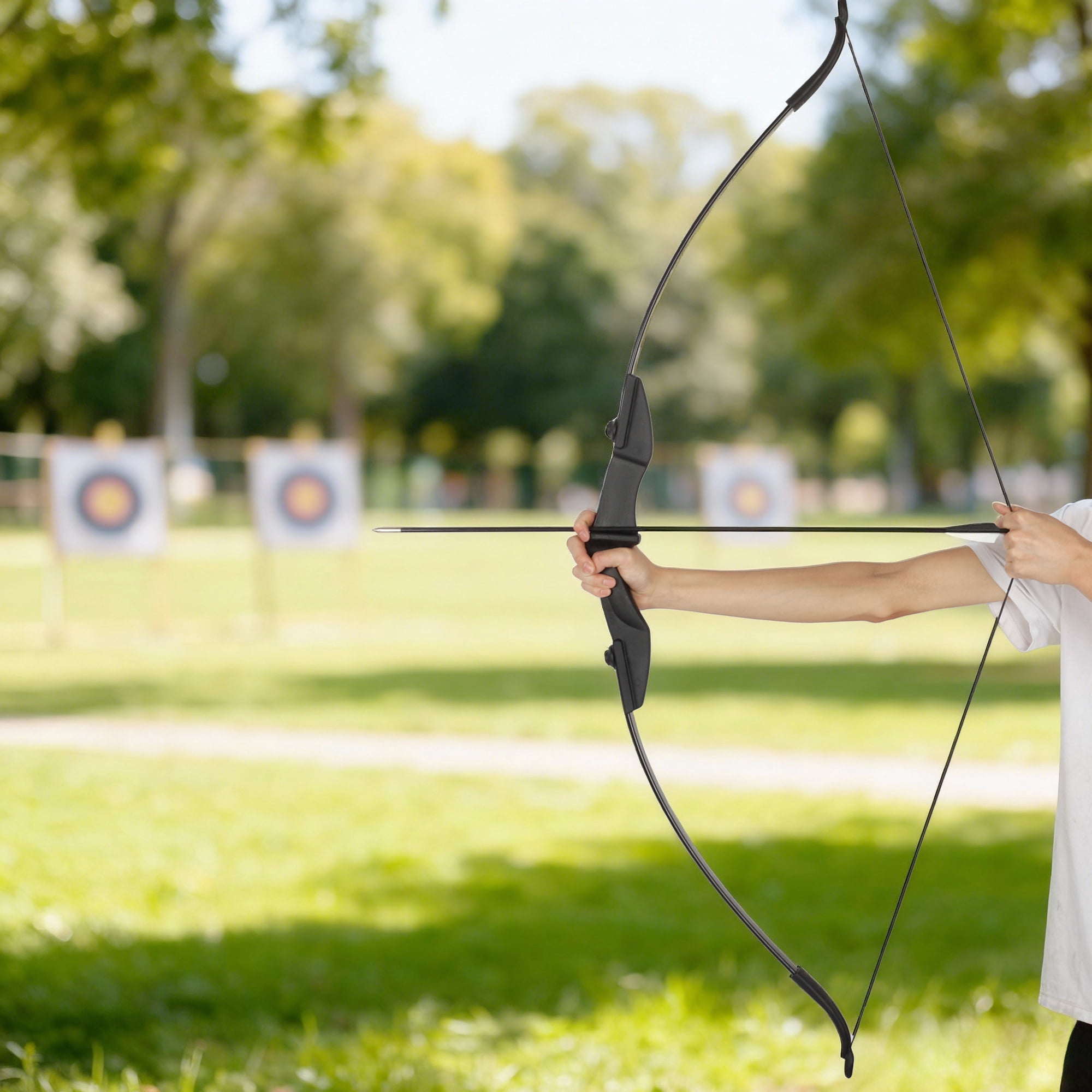 Petoto 51" Recurve Bow and Arrow for Adults, 40lb Black Takedown Recurve Bow Set, Archery Set for Left and Right Handed Outdoor Target Practice