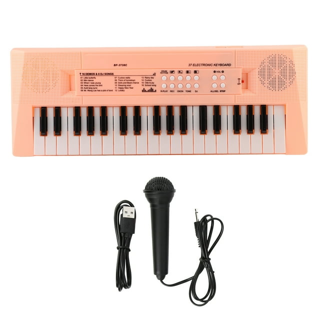 Electric Keyboard, Workmanship Musical Musical Keyboard BF-3738 For Birthday Christmas Present Rose