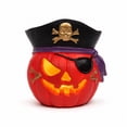 thumbnail image 2 of Lighted Pumpkin Lantern, Vintage Classic Ceramic Pumpkin Statue Light Up Table Decor, Pumpkin Halloween Farmhouse Autumn Decor for Home Office Haunt House Party Halloween Decorations (C), 2 of 7