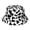 White, variant on Black And White Milk Cow Pattern Fisherman Hat, Autumn And Winter Plush Warm Shopping Trip With Basin Cap
