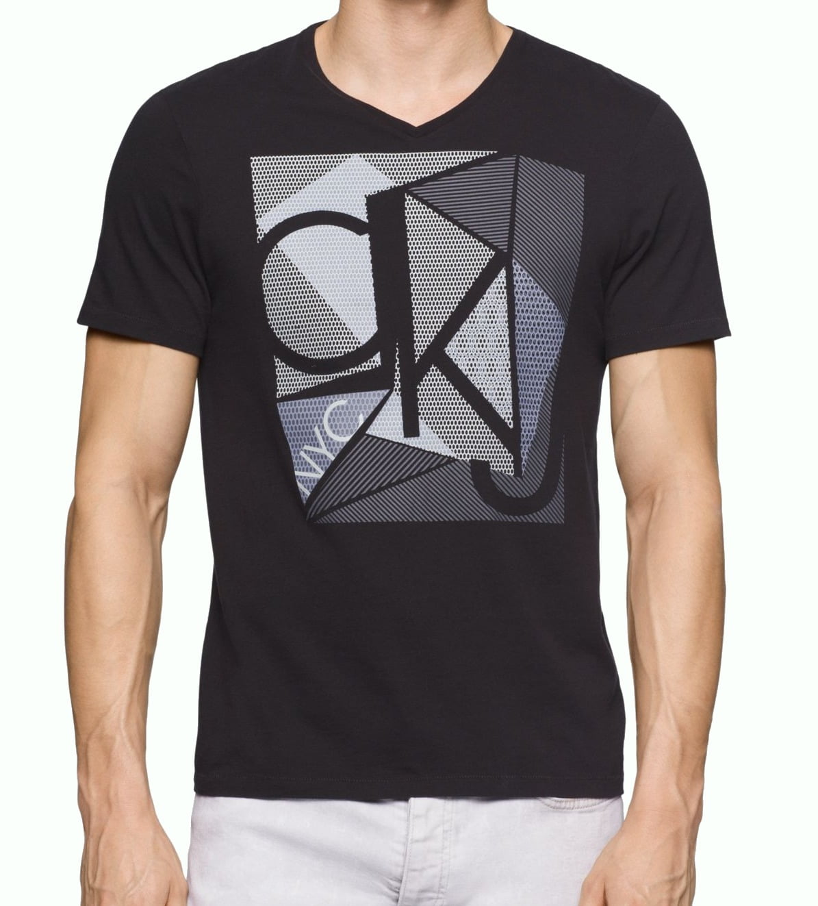 Calvin Klein - Calvin Klein NEW Black Mens Size 2XL Logo-Graphic Crewneck Tee T-Shirt - Walmart 