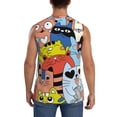 thumbnail image 4 of Pofeuu Funny Cats Print Men's Muscle T-Shirt, Sleeveless, Muscle Tank, Classic Muscle Tee Top For Men Casual Sleeveless Muscle T-Shirt Trendy Clothes-Medium, 4 of 7