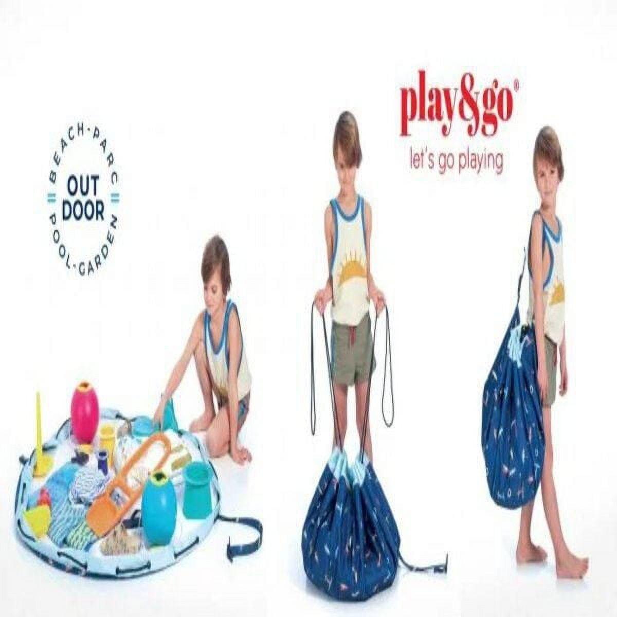 Play & Go - Solution Extérieure Imperméable - Tapis de Jeu 3-en-1 - Sac de Rangement et Sac à Couches - Parfait pour la Plage, le Parc et les Pique-niques - Sangle d'Épaule Réglable - Trou d'Évacuatio