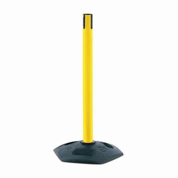 Tensabarrier Receiver Post,38 In H,Yellow 886-35-RCV