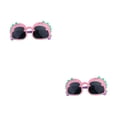 thumbnail image 3 of Sonducket Bebé dibujos animados dinosaurio estilo anteojos niños niñas niños gafas de sol gafas verano ojos personalidad divertida para rosa Rosa 2Conjunto, 3 of 6
