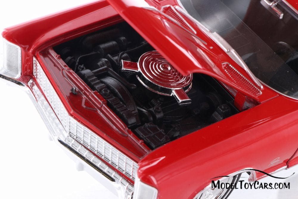 WELLY 24072 1965 BUICK RIVIREA GRAN SPORT 1//24 DIECAST MODEL CAR RED