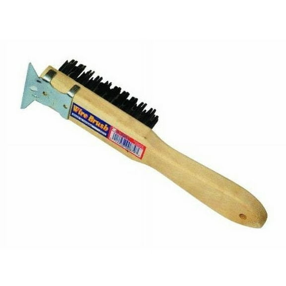 Worldwide Sourcing Heavy Duty Wire Brush with Scraper - 4 In. x 11 In.