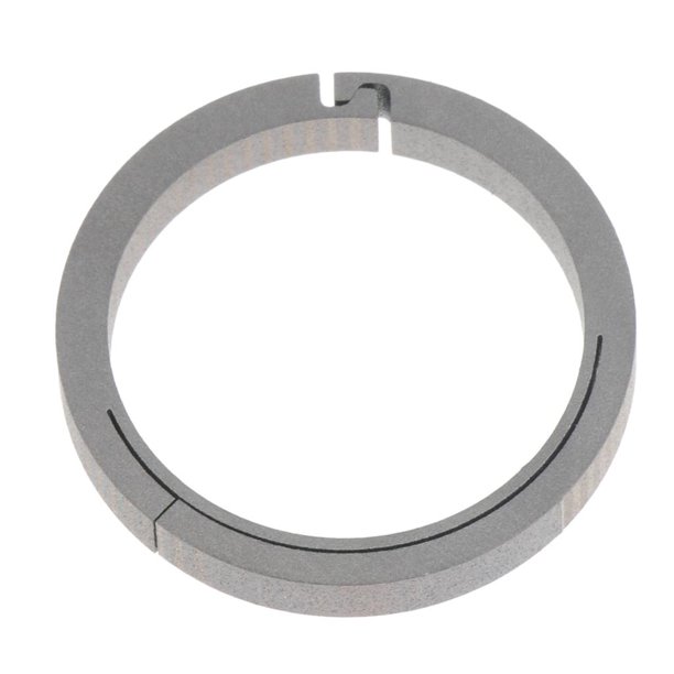 Mosquetón redondo de titanio con hebilla de compuerta abierta y cierre de resorte con gancho circular para llavero 26mm plata