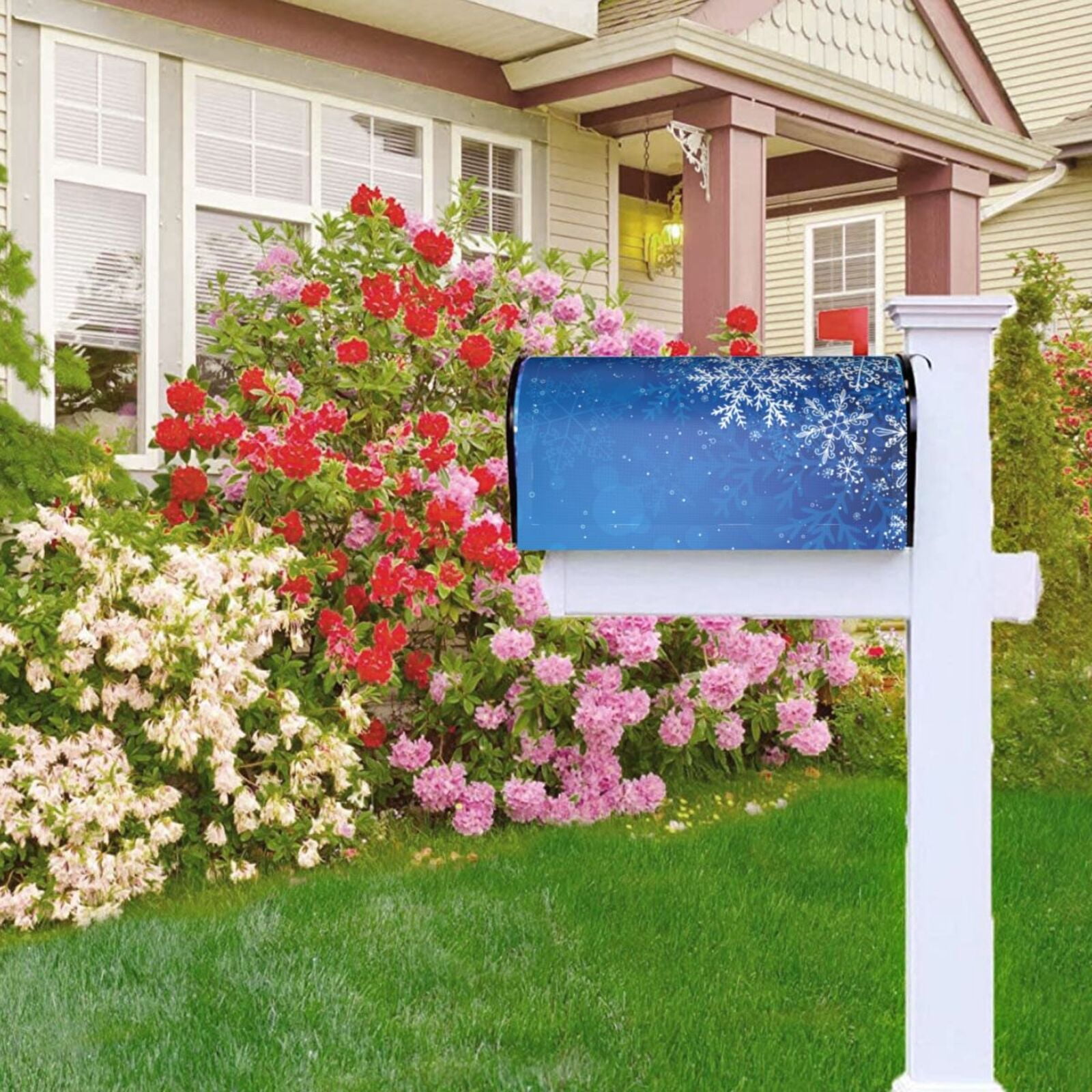 Kdxio Magnetic Mailbox Cover 21x18 in Mailbox Cover Outdoor Decoration Holiday Mailbox Covers for Home Garden Yard-21x18 in
