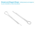 thumbnail image 4 of Uxcell 200Pcs 1.2x20mm Aluminium Cotter Pins Split Pin Fastener Clips, Silver, 4 of 5