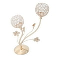 thumbnail image 1 of Candelabro Zulema Sostenedor de Vela de Cristal Oro, 1 of 8
