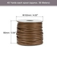 thumbnail image 2 of Unique Bargains Beading Thread Bracelet Weave Bead Craft Cord 5mm 36M/Roll (40-Yards) Decorative String, Brown, 2 of 7