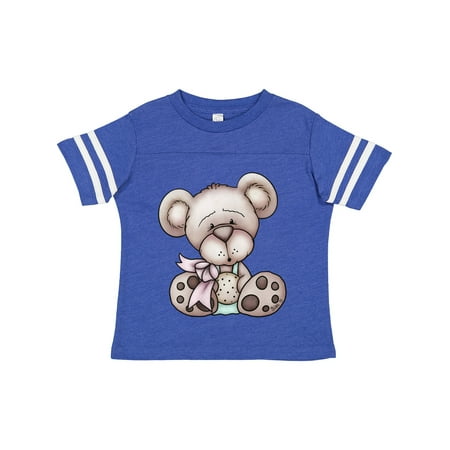 

Inktastic Teddy Bear with Cookie Gift Toddler Boy Girl T-Shirt