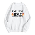 thumbnail image 5 of Ediodpoh Men's Hoodless Sweatshirt Fashion Plus Size Pullover for Thanksgiving Fall Oversized Holiday Logo Print Tops Hop Style Comfortable Sweatshirts Men Sweatshirts White XL, 5 of 5