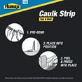 Homax Caulk Strip, Tub & Wall, White, 7/8 Inch X 16 Feet