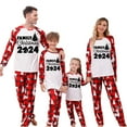 thumbnail image 5 of Nmnitkp Christmas Pajamas for Family Add Festive Atmosphere Family Christmas Pajamas Matching Sets PJ's Sleepwear Printed Top and Plaid Pants with Pockets Family Christmas Pajamas Matching Sets, 5 of 5