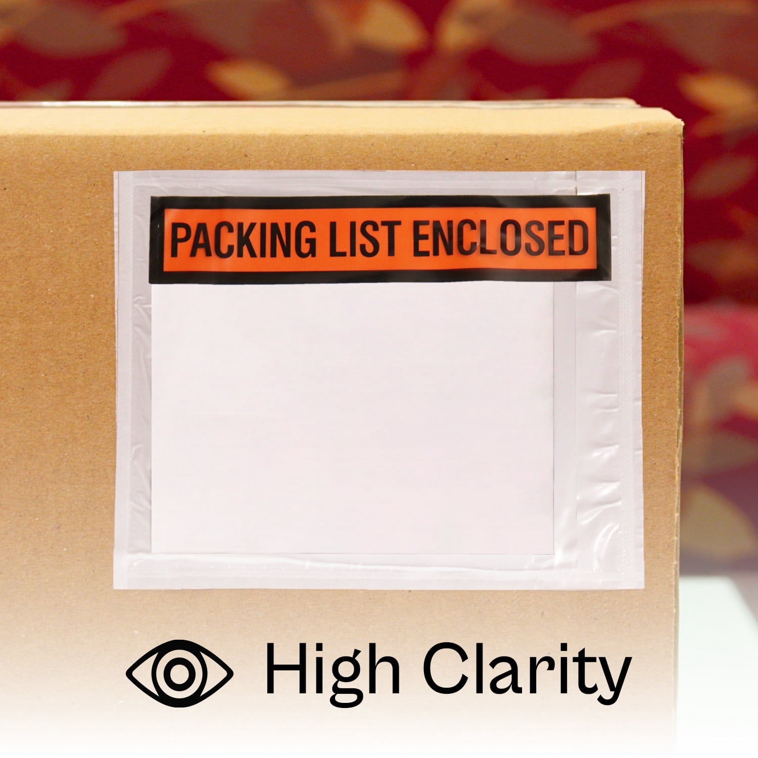 SSBM Packing List Pouches Shipping Label Panel Face Enclosed Envelopes Adhesive