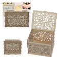 thumbnail image 3 of Wedding Money Box Holder, Rectangle Wooden Hollow DIY Envelop Gift Card Boxes With Lock And Keys Unfinished Decorative Wood Craft Box for DIY Crafts, Home Deocration, Jewelry, Card, 3 of 8