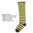 thumbnail image 6 of harmtty Girl Striped Thigh High Long Socks Over The Knee Elastic Stockings,Blue, 6 of 8