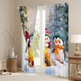 thumbnail image 3 of jejeloiu Cute Pinguin Blackout Curtains Set of 2 (52x84 Each),Cartoon Ocean Animal Window Curtains,Winter Theme Curtains and Drapes For Kids,Luxury Bedroom Decor, 3 of 6