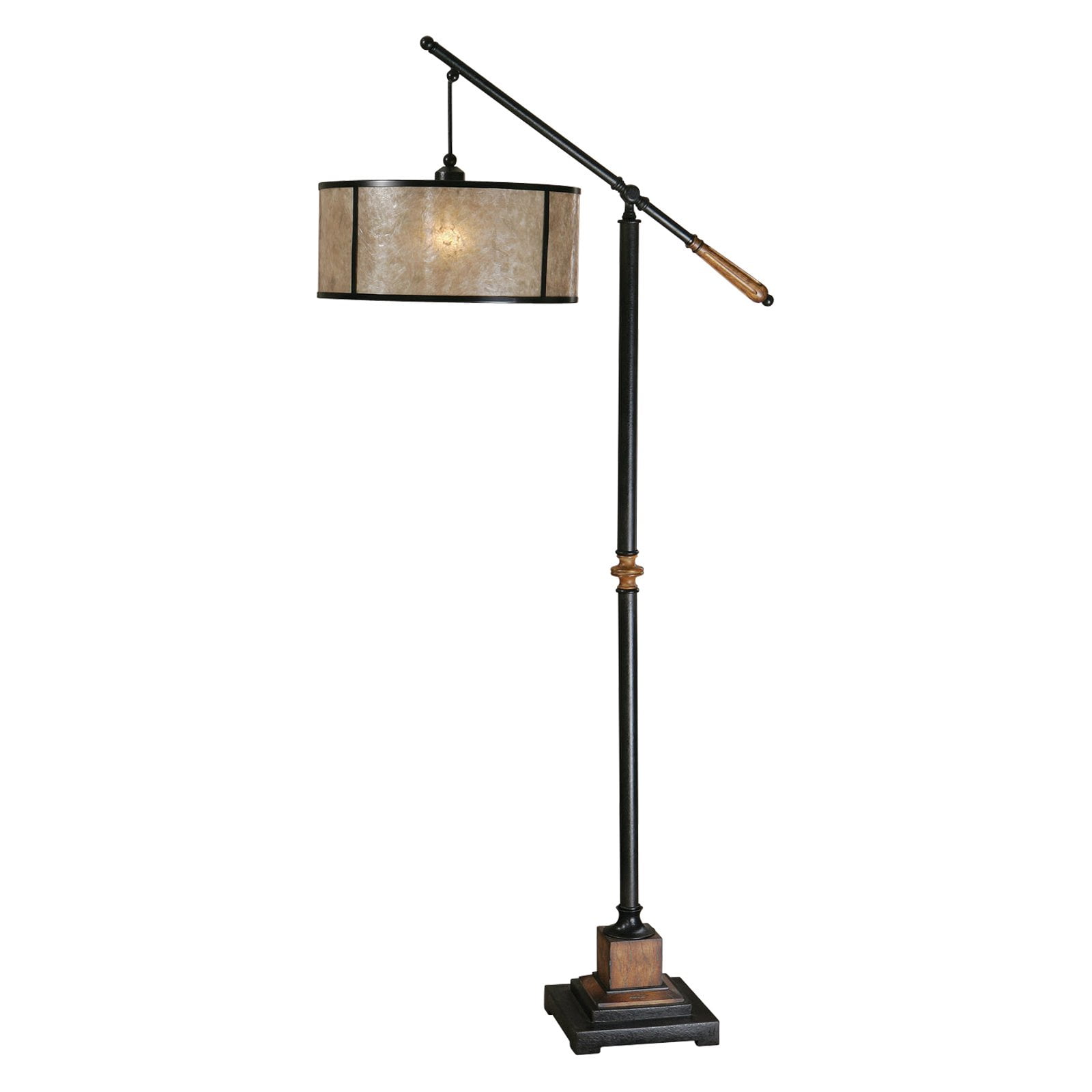 Uttermost 28584 1 Sitka Floor Lamp, Rustic Oak Floor Lamp