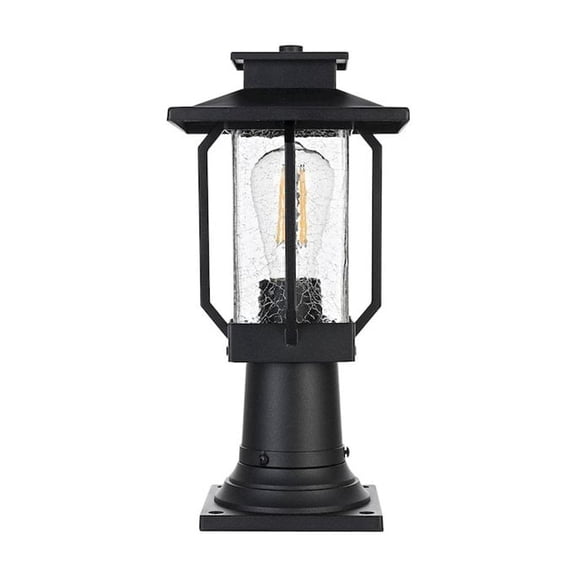 Elegant Lighting Salem 7 inch Outdoor Pendant in Black
