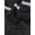 thumbnail image 6 of Aislor Adult Unisex Long Hooded Safety Rain Jacket Waterproof Emergency Raincoat Poncho Black M/165, 6 of 7