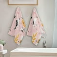 thumbnail image 3 of Halloween Flamingo Deer Hand Towels for Bathroom, Autumn Pumpkin Fall Kitchen Towel 2 PCS Ultra Soft and Highly Absorbent Decorative Fingertip Face Bath Towels for Spa & Hotel, 28.3"x 14.4", 3 of 4