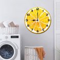thumbnail image 7 of ZXCXRQFa Yellow Lemon Slice Wood Wall Clock Silent Non-Ticking Kitchen Desk Clock Battery Operated Analog Decorative Round Clocks 10 in Garden Home Decor, 7 of 7