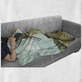 thumbnail image 6 of Dutch Soft Flannel Fleece Blanket, Hand Drawn Style Windmill in a Farmland and Forest Vintage Agriculture Themed Image, Cozy Plush for Indoor and Outdoor Use, 50" x 60", Multicolor, by Ambesonne, 6 of 6