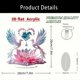 thumbnail image 3 of Acrylic Flower Branch Bird Sculpture Statue Collectible Decorative Figurines,Home Office Bookshelf Desktop Decors Gift Multicolor, 3 of 5