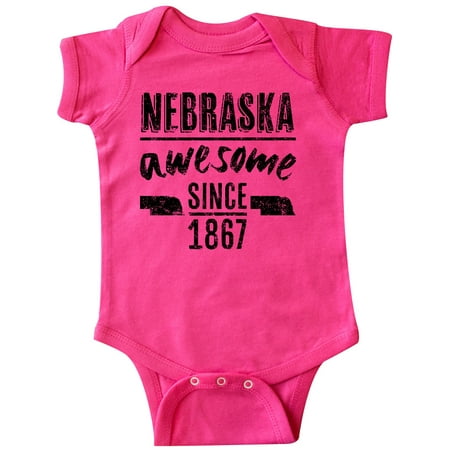 

Inktastic Nebraska Awesome Since 1867 Gift Baby Boy or Baby Girl Bodysuit
