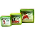 thumbnail image 2 of Plum Designs Christmas Metal Cookie Tins Set of 3 Sizes - Decorative Cookie Tins Gift Set Tins with lids,  Merry and bright, Christmas Themes and Colors Nesting Tins, 2 of 3
