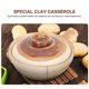thumbnail image 3 of Pottery Clay Casserole Handheld Casserole Pot Small Food Cooking Casserole Kitchen Casserole, 3 of 3