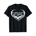 thumbnail image 1 of ALVORD My Hero Is Now My Angel Lung Cancer Awareness T-Shirt Unisex S-5XL, 1 of 4