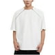 thumbnail image 1 of Tops para hombre, blusas y camisas de cuello redondo y manga corta para hombre, camisas casuales de color liso con cremallera y cuello redondo, blusa para hombre, 1 of 5