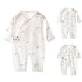 thumbnail image 2 of Fengactive Baby Kimono Romper Long Sleeve Side Snap Crossover Jumpsuit with Hook and Loop Closure, 2 of 9