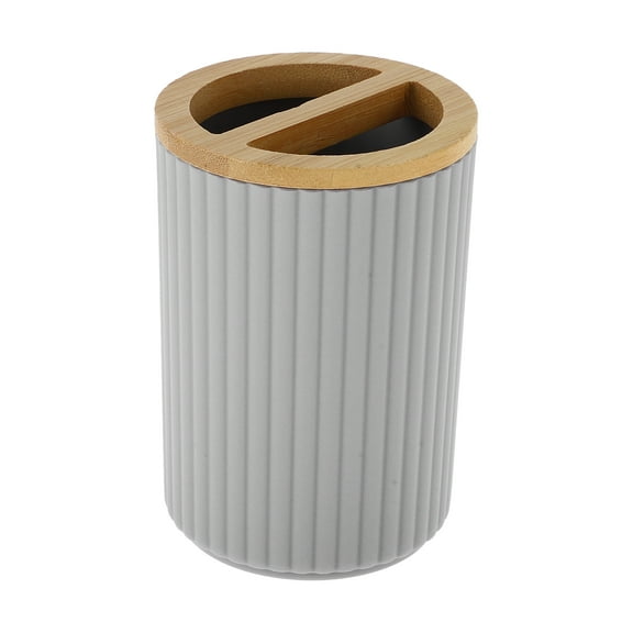 Unique Bargains Women Convenient Toothbrush Holder Gray 1 Pc