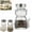 Cat, variant on Cat And Dog Salt And Pepper Shakers, Glass Bottle, Stainless Steel Lids, For Kitchen Cooking Table Camping