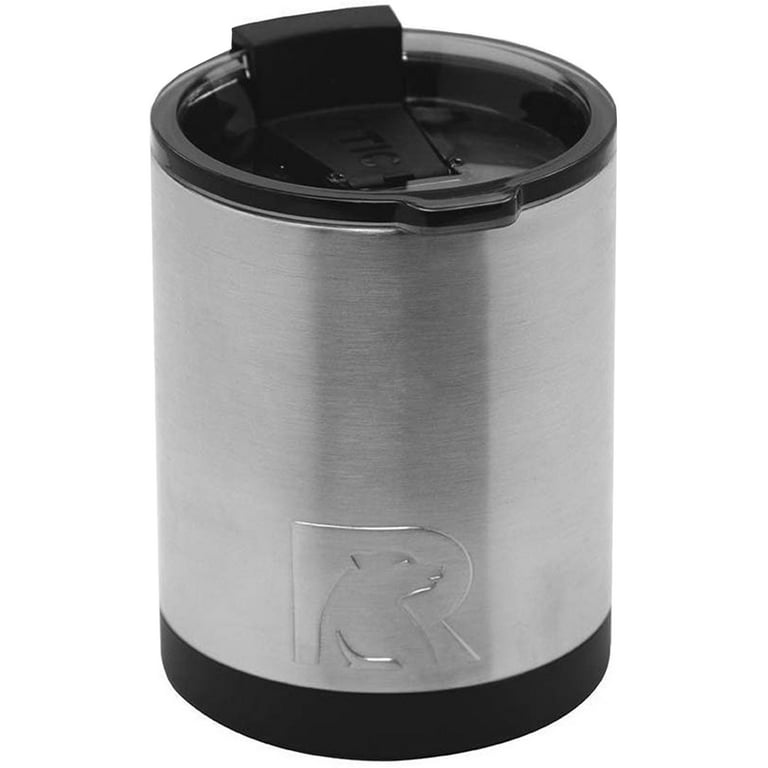 RTIC Lowball Tumbler with Splash Proof Lid, 12 oz, Stainless