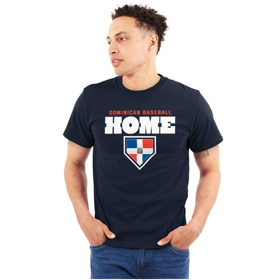 Dominican Republic Home Plate Base Men's Graphic T Shirt Tees Brisco Brands S