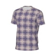 thumbnail image 5 of Rocae Heart Check Plaid for Men's Mesh Quick-Dry Short Sleeve Workout T-Shirt,Mens Crew Neck Tee Lightweight Soft Classic T Shirts X-Small, 5 of 9