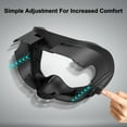 thumbnail image 3 of Facial Interface with Breathable Face and Ice Breathable Face Pad Compatible Meta Quest 3 Accessories, Adjustable VR Face Cover with Light-Blocking Nose Pad, Air-Circulation Design, 3 of 8